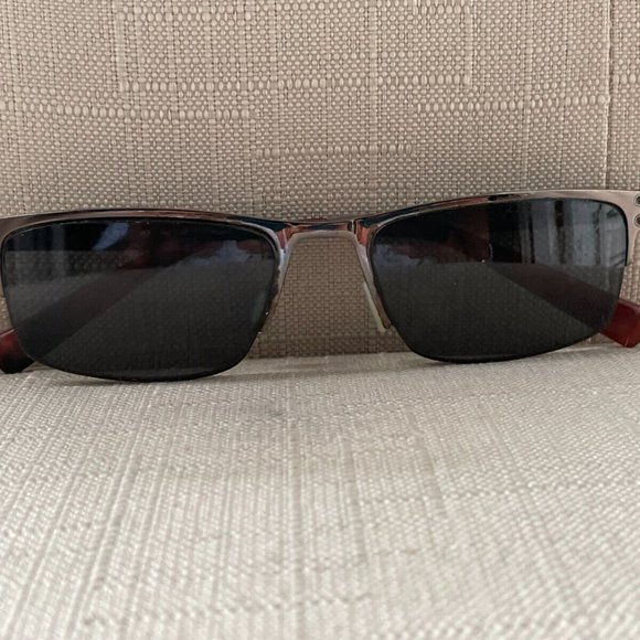 Nike Men Eyeglasses frame Brown Tone Half Rim Glasses 53[]18 140 - Picture 2 of 12